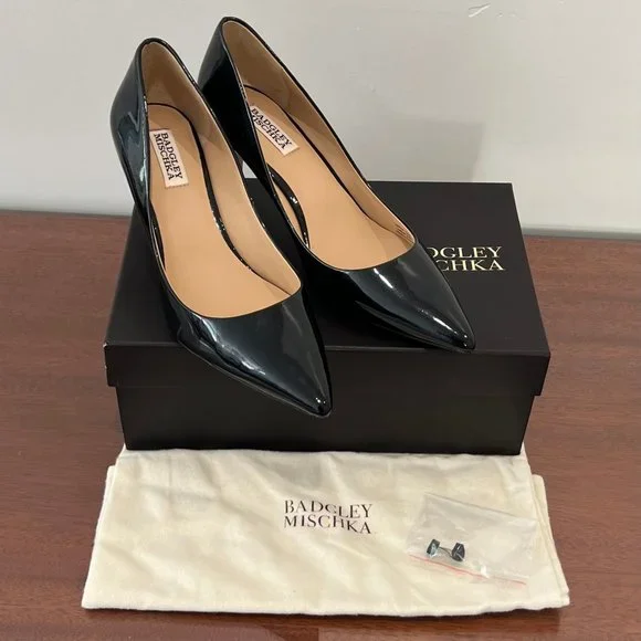 NIB Badgley Mischka Poise II Leather Pumps - Picture 2 of 13